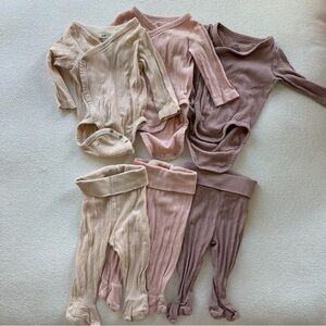 H&M baby girl bodysuit & pants bundle
